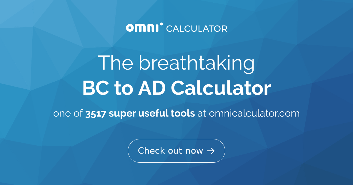 BC to AD Calculator