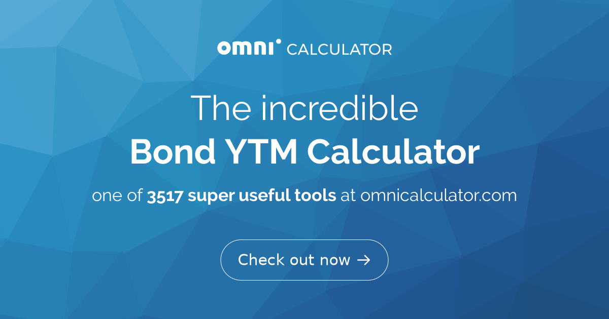 Bond Ytm Calculator Yield To Maturity