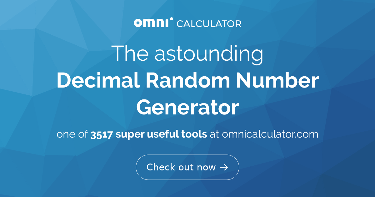 decimal-random-number-generator