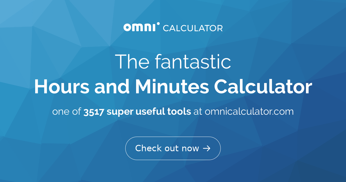 hours-and-minutes-calculator