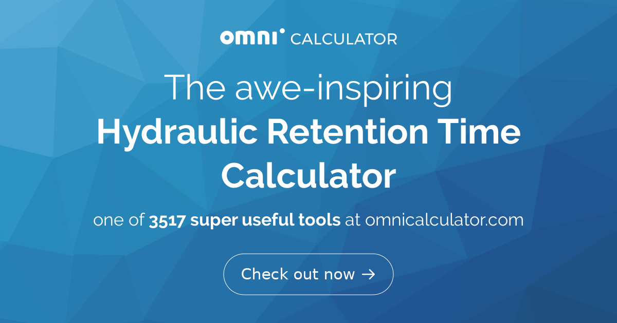 hydraulic-retention-time-calculator