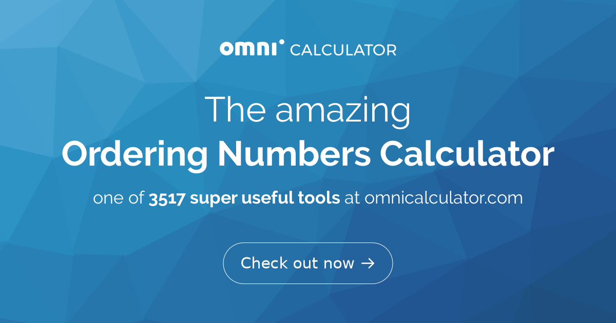 ordering-numbers-calculator