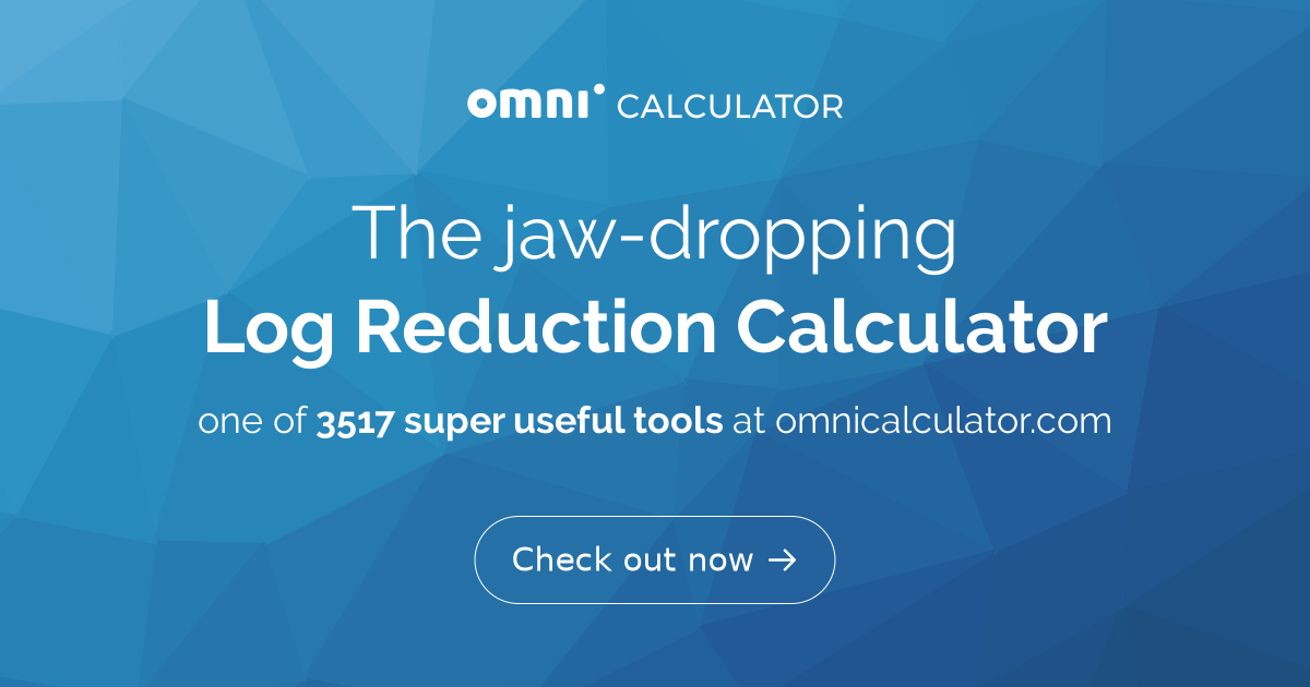 log-reduction-calculator