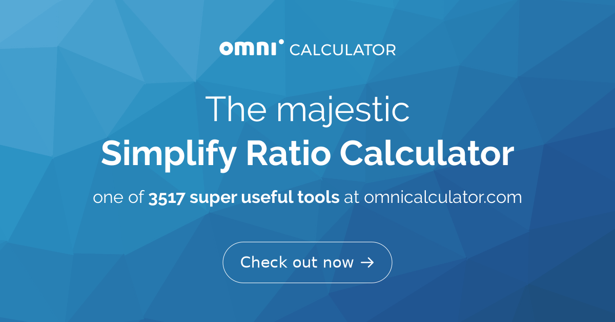 simplify ratio calculator