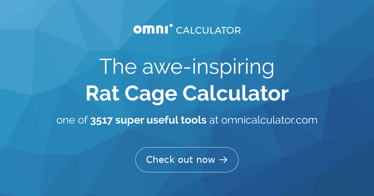 Rat Cage Calculator