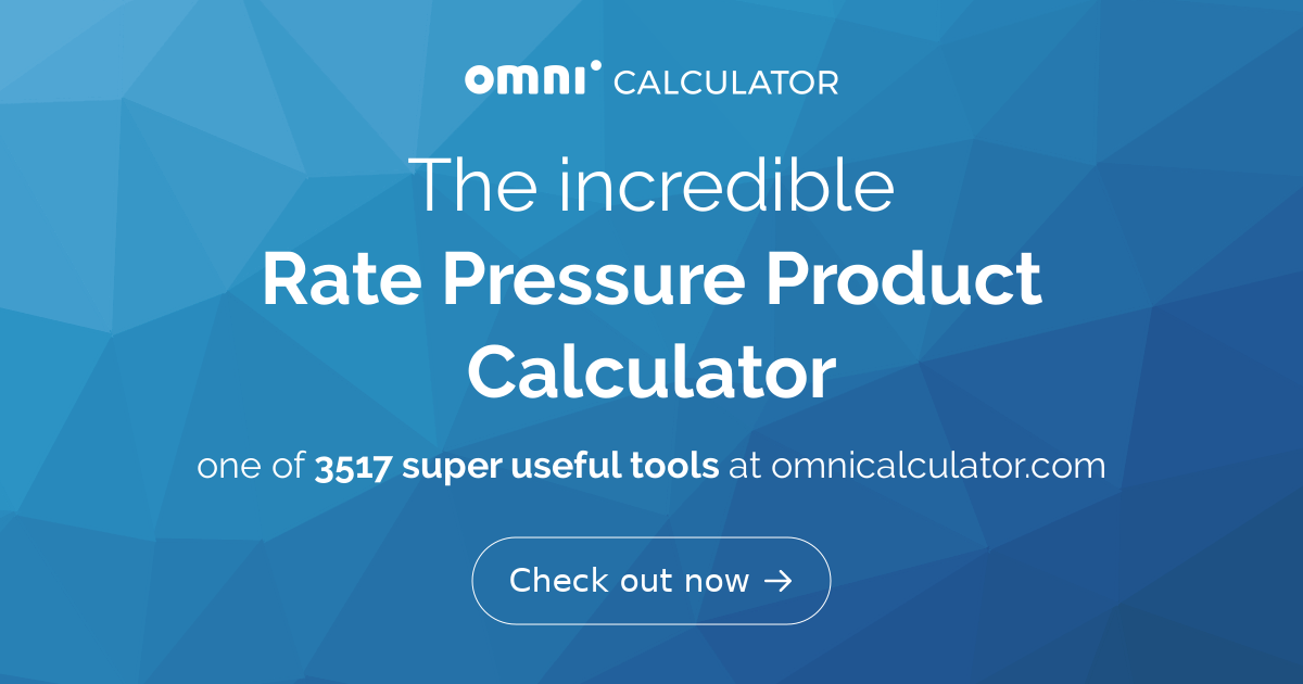 rate-pressure-product-calculator