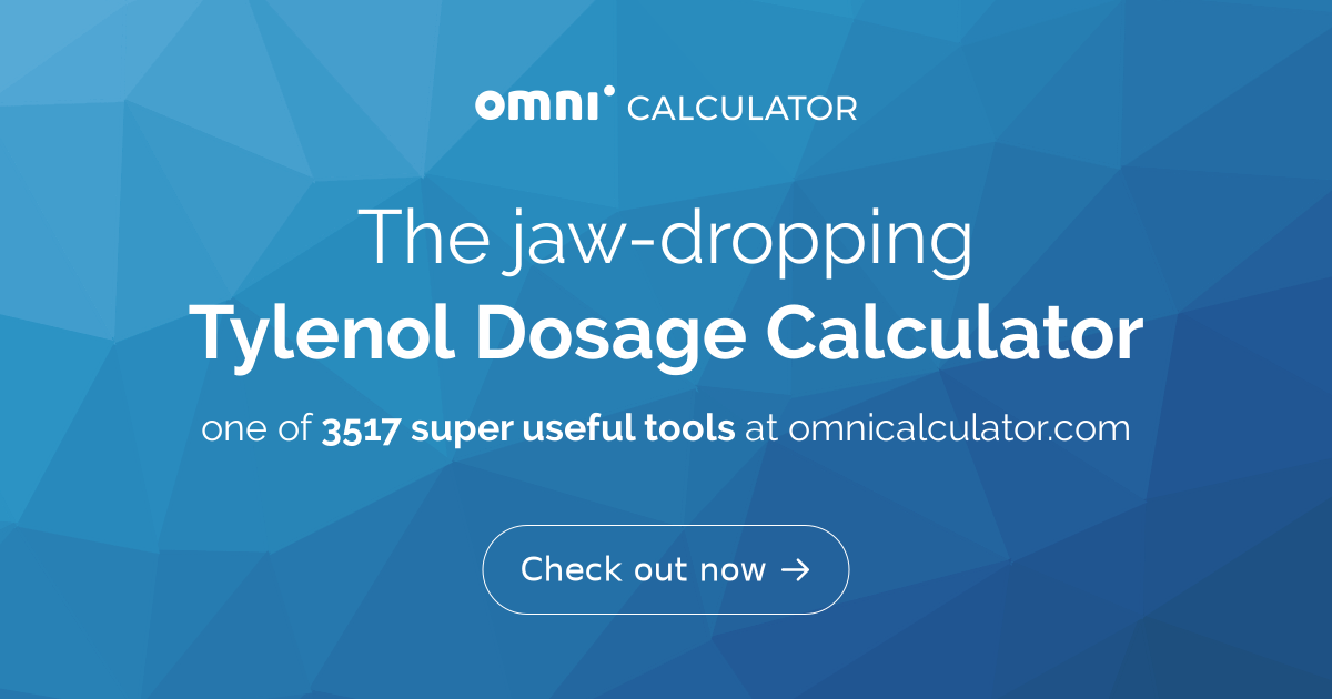 Tylenol Dosage Calculator