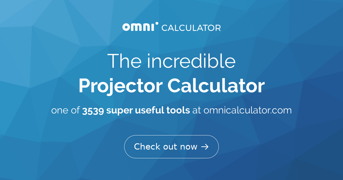 optoma cinemax p2 distance calculator