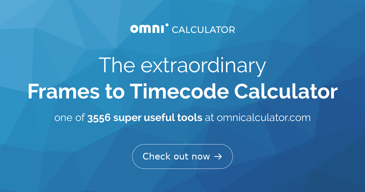 Calculando frames para minutos