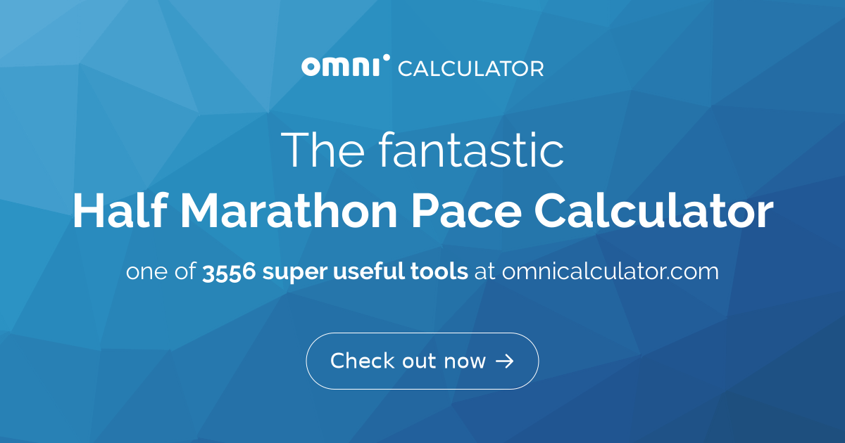 Half Marathon Pace Chart - Miles