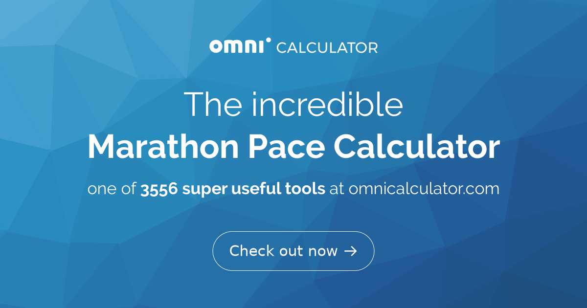 Marathon pacing top tips & pacing chart