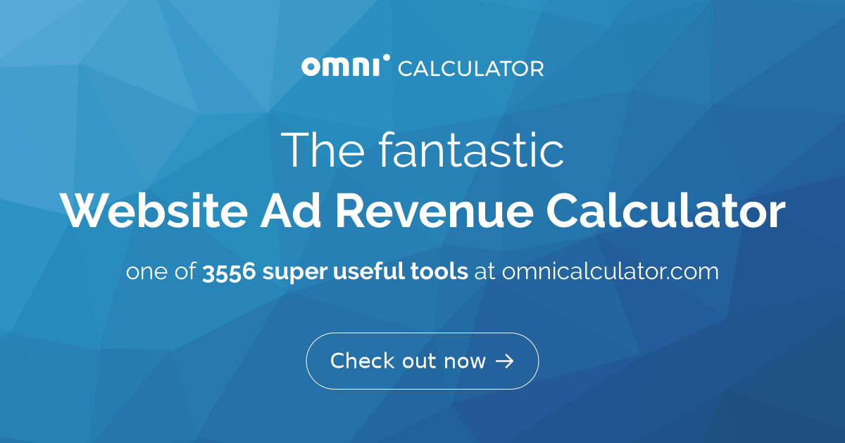 Ad Revenue Calculator 💥 