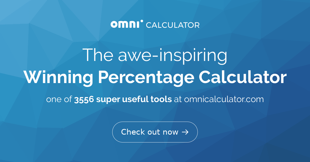 Win Percentage Calculator