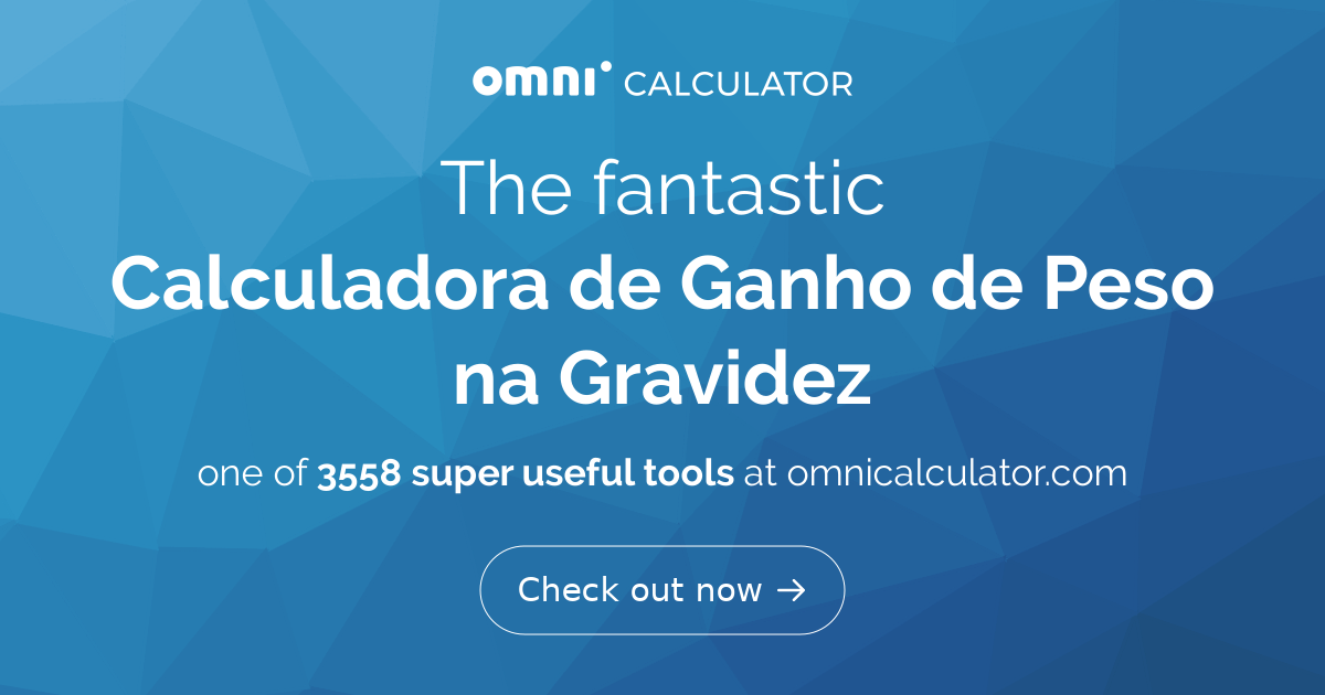 Calculadora De Ganho De Peso Na Gravidez 