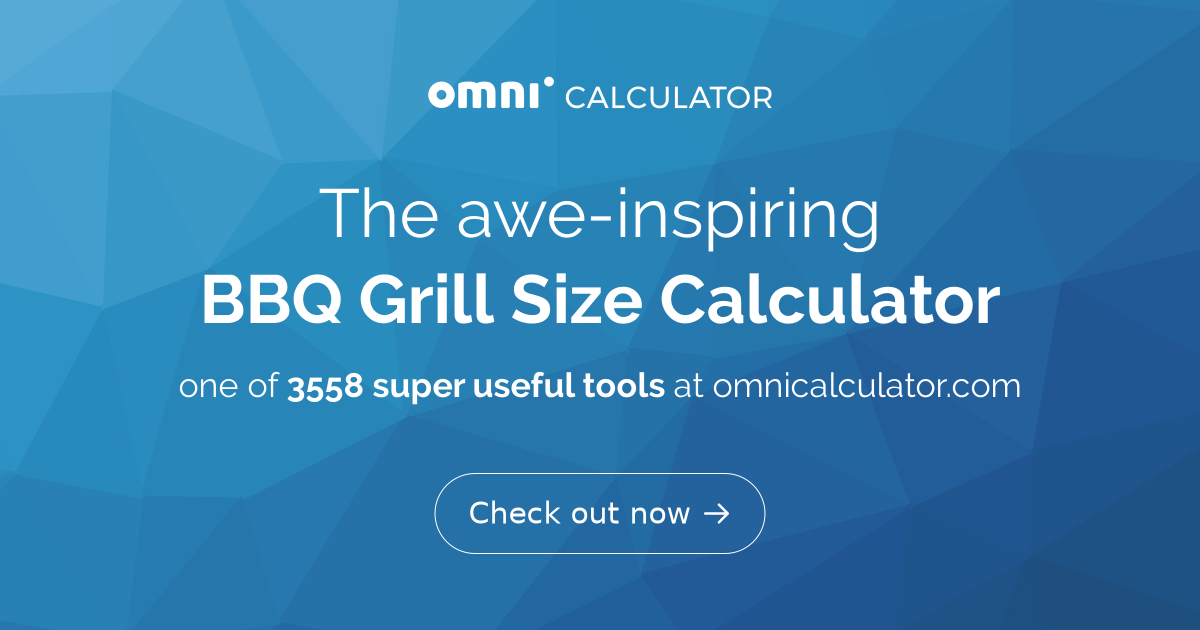 BBQ Grill Size Calculator