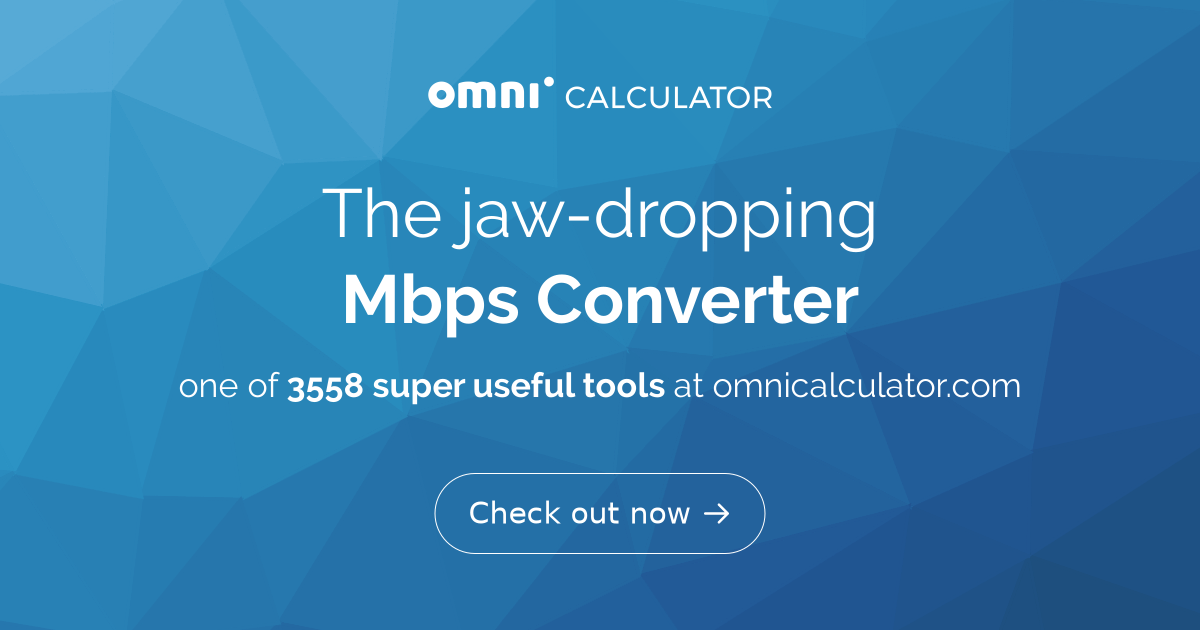 mbps calculator