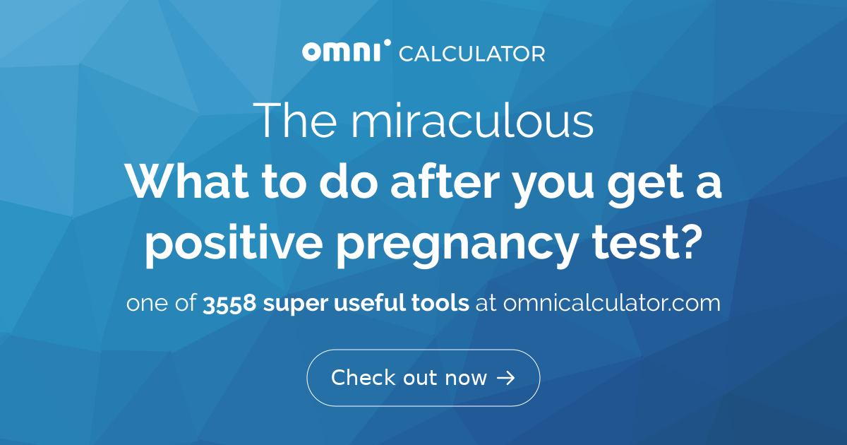 What to do with a positive pregnancy test?
