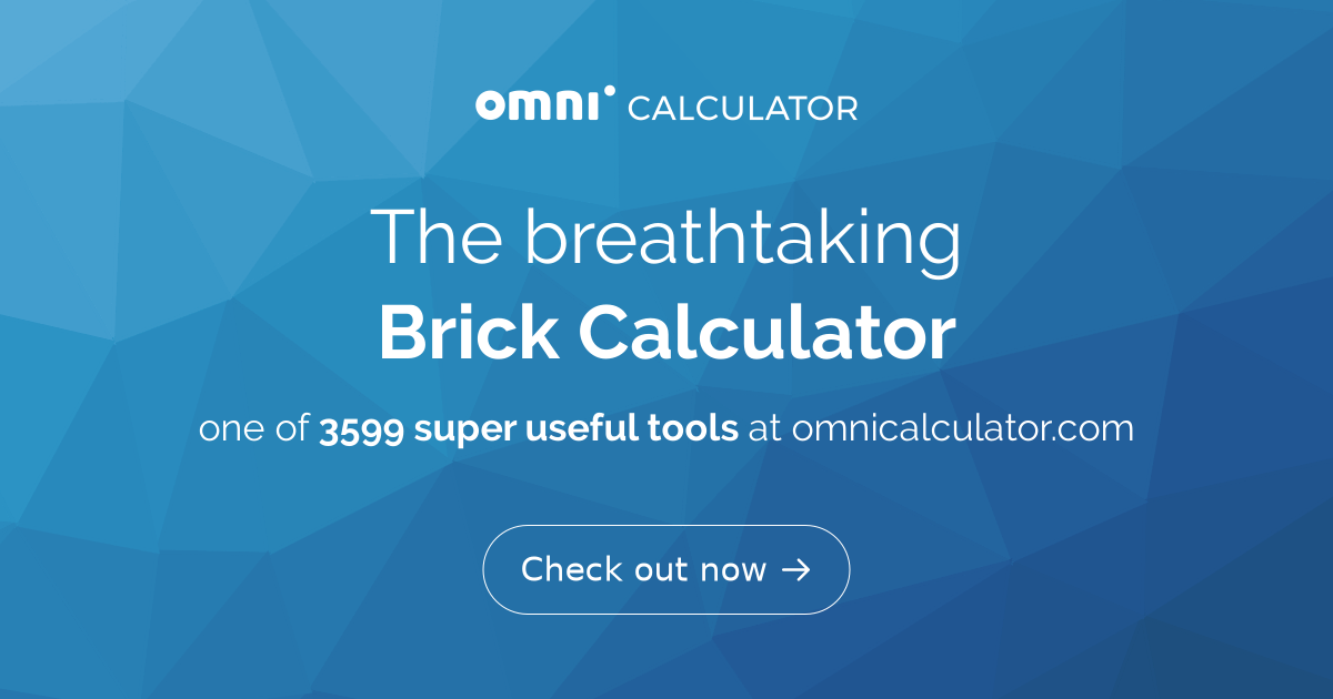 Brick Calculator with Mortar