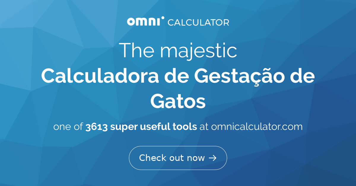 Calculadora de Gestação de Gatos