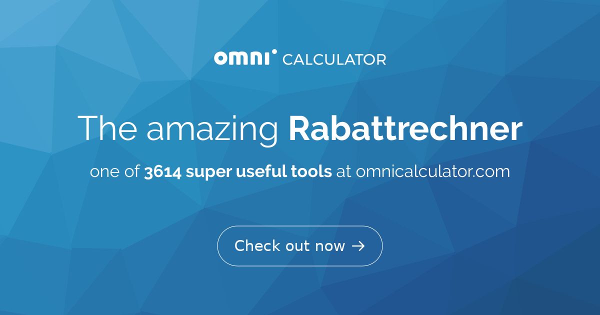 Rabattrechner — Ermittle Den Verkaufspreis