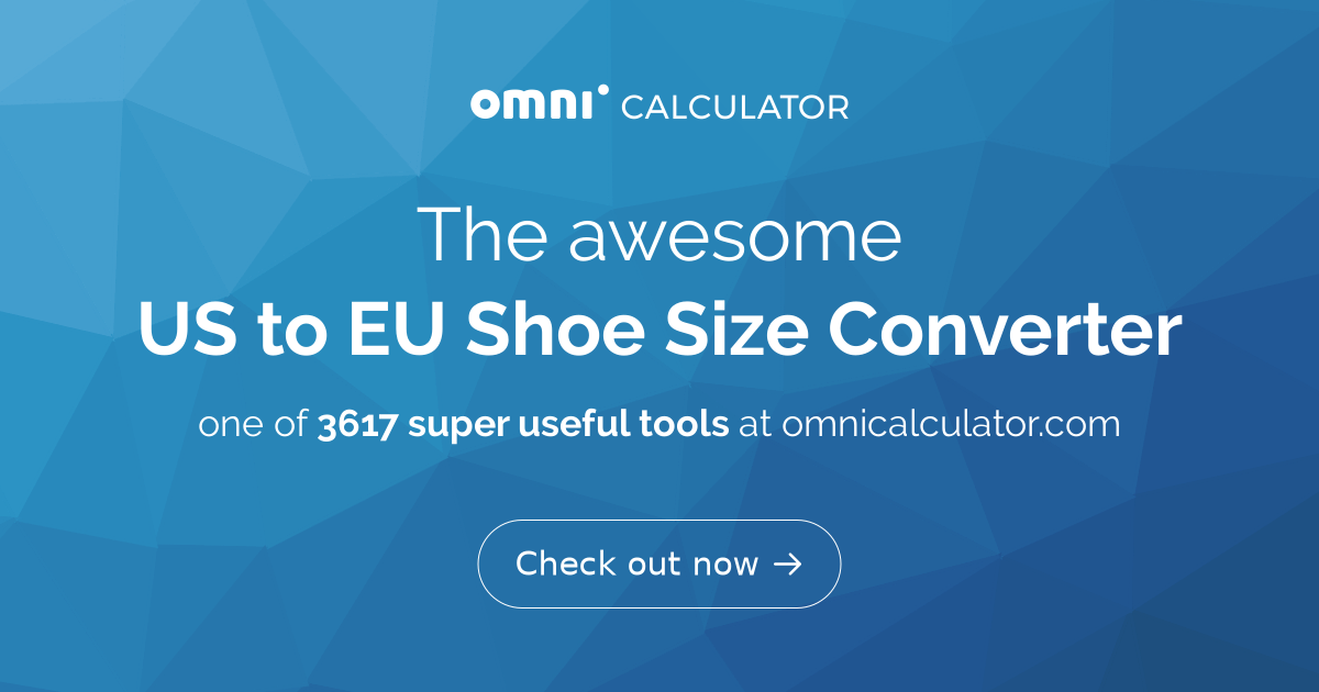 American shoe size hot sale to eu