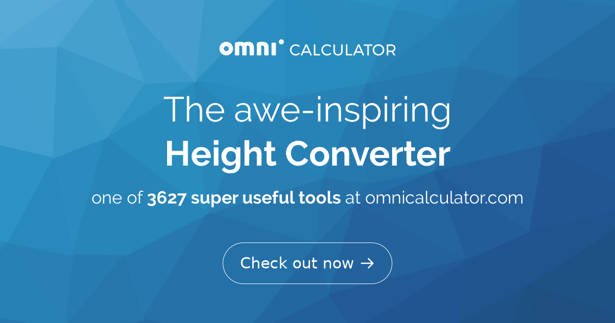 Height metric conversion outlet calculator