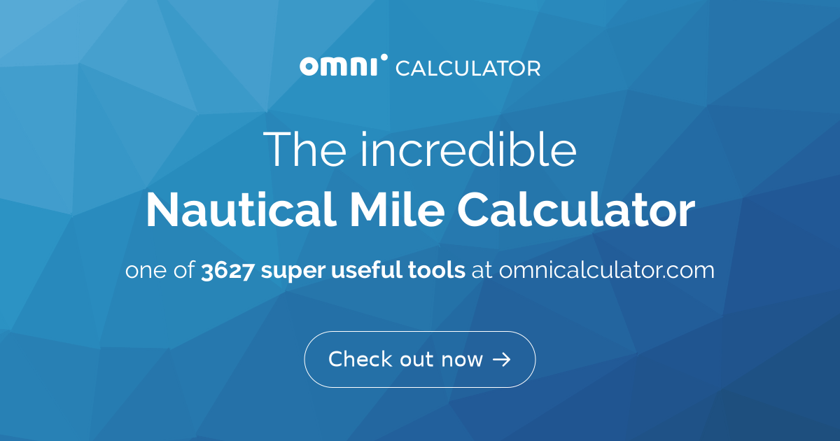 Nautical Mile Calculator