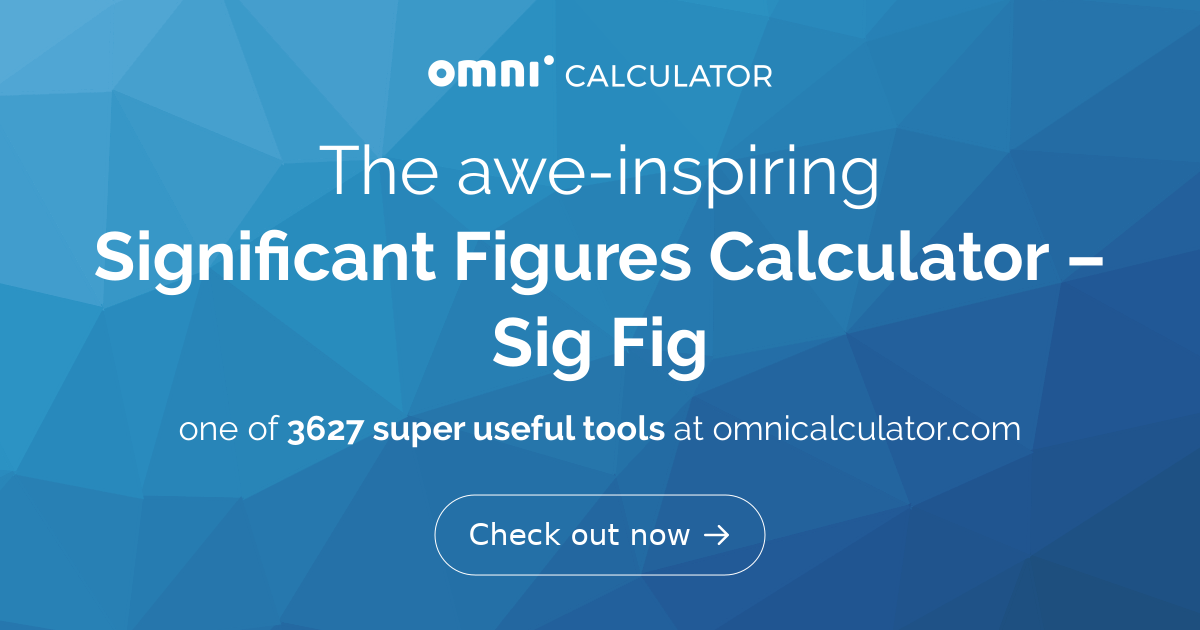 Significant figures outlet converter