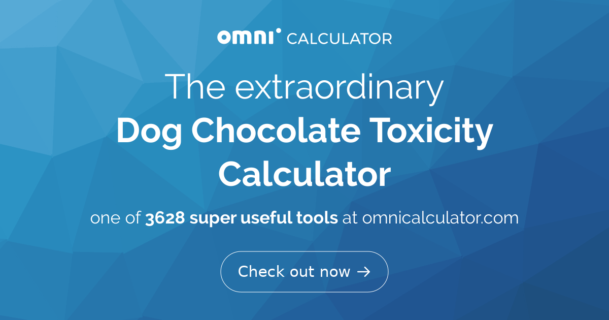 Dog Chocolate Toxicity Calculator