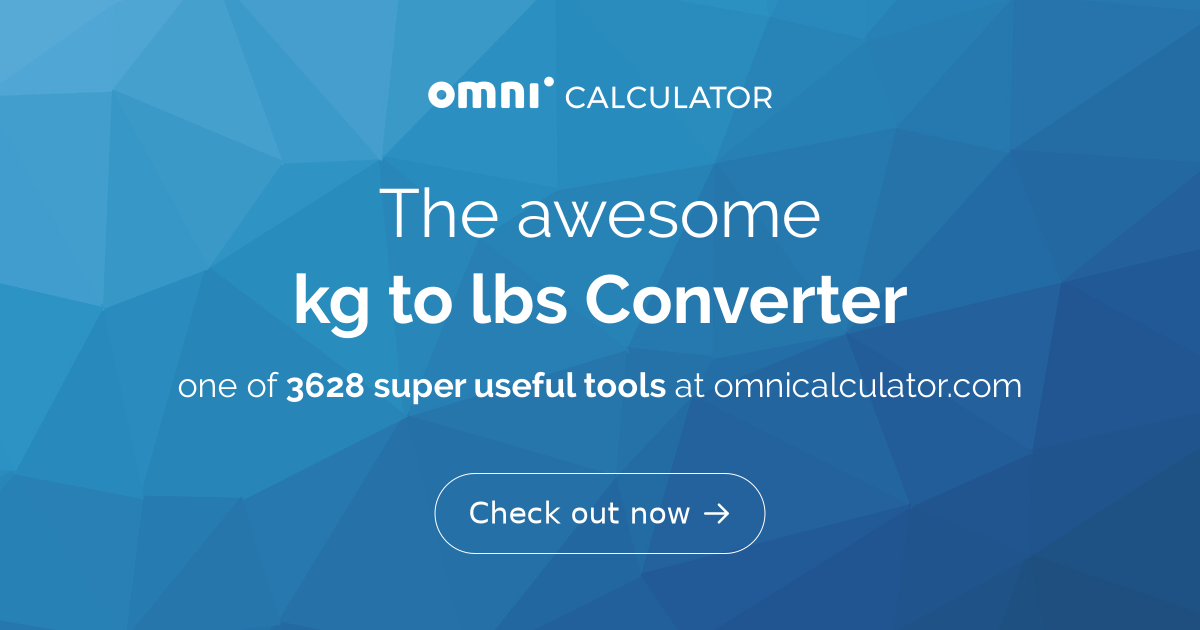 Convert kg hotsell en lbs