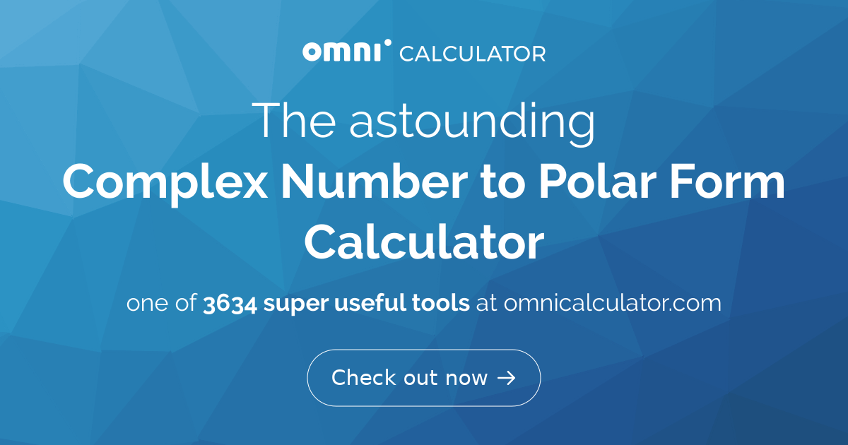 write the complex number in polar form calculator