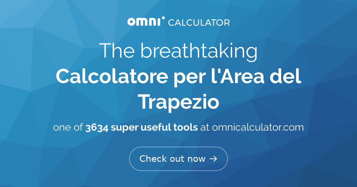 Calcolatore per l'Area del Trapezio