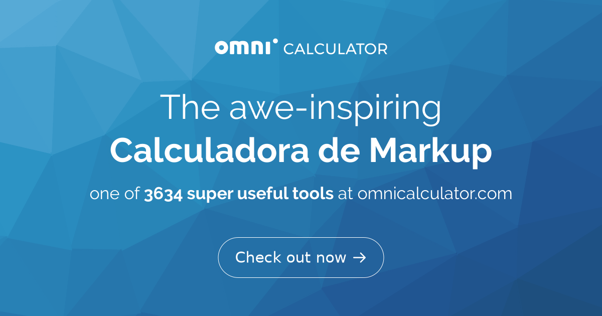 Calculadora de Markup