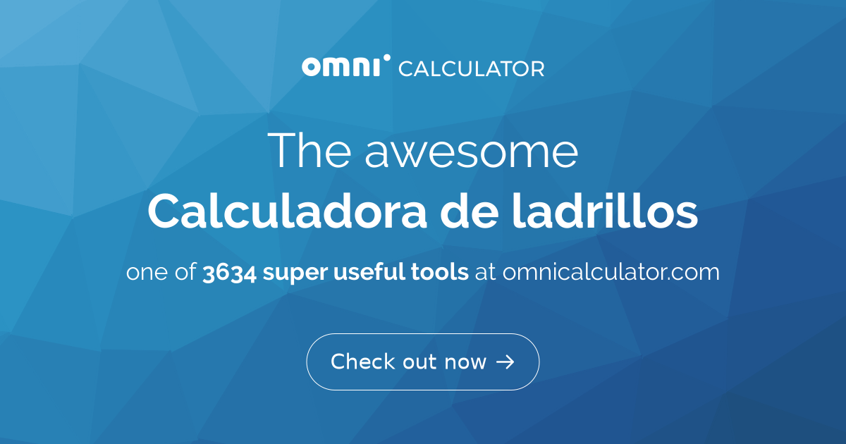 Calculadora De Ladrillos Con Mortero