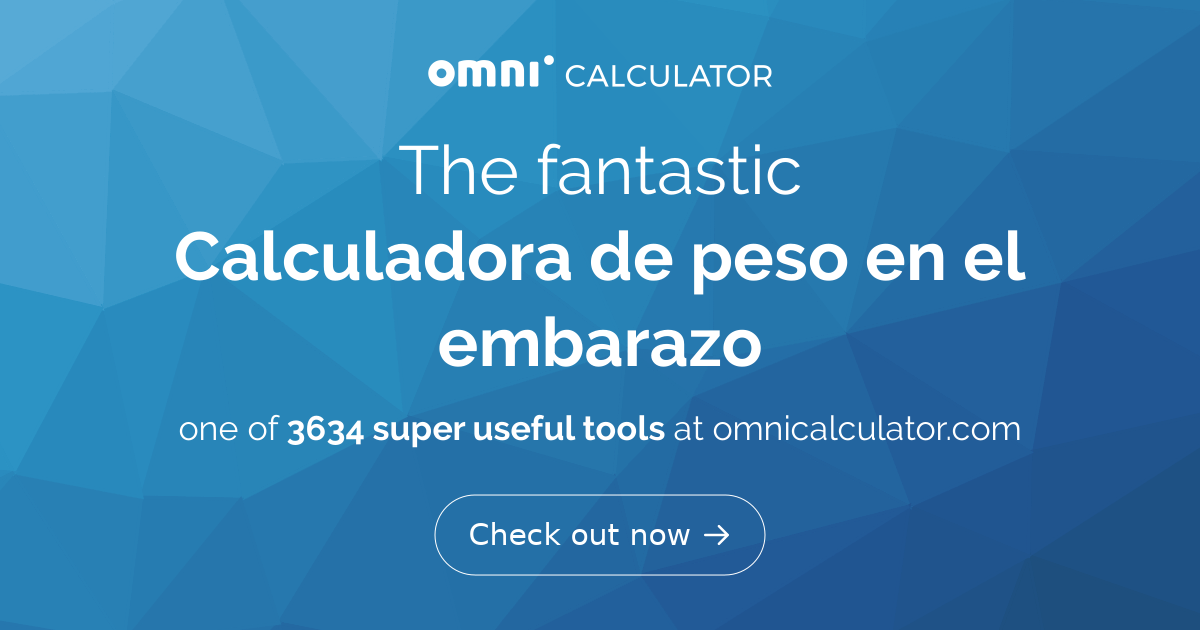 Calculadora De Peso En El Embarazo 4510