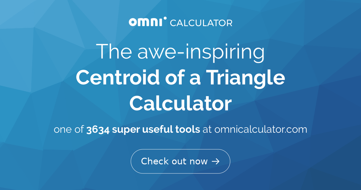 Centroid of a Triangle Calculator