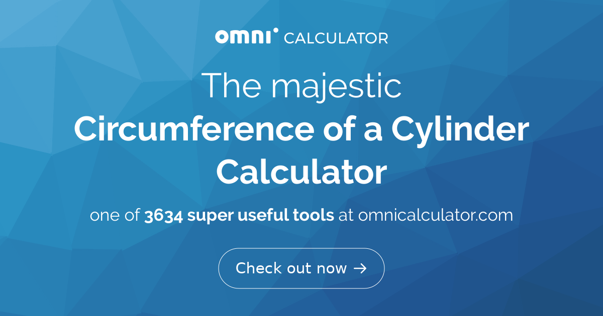 Circumference of a Cylinder Calculator
