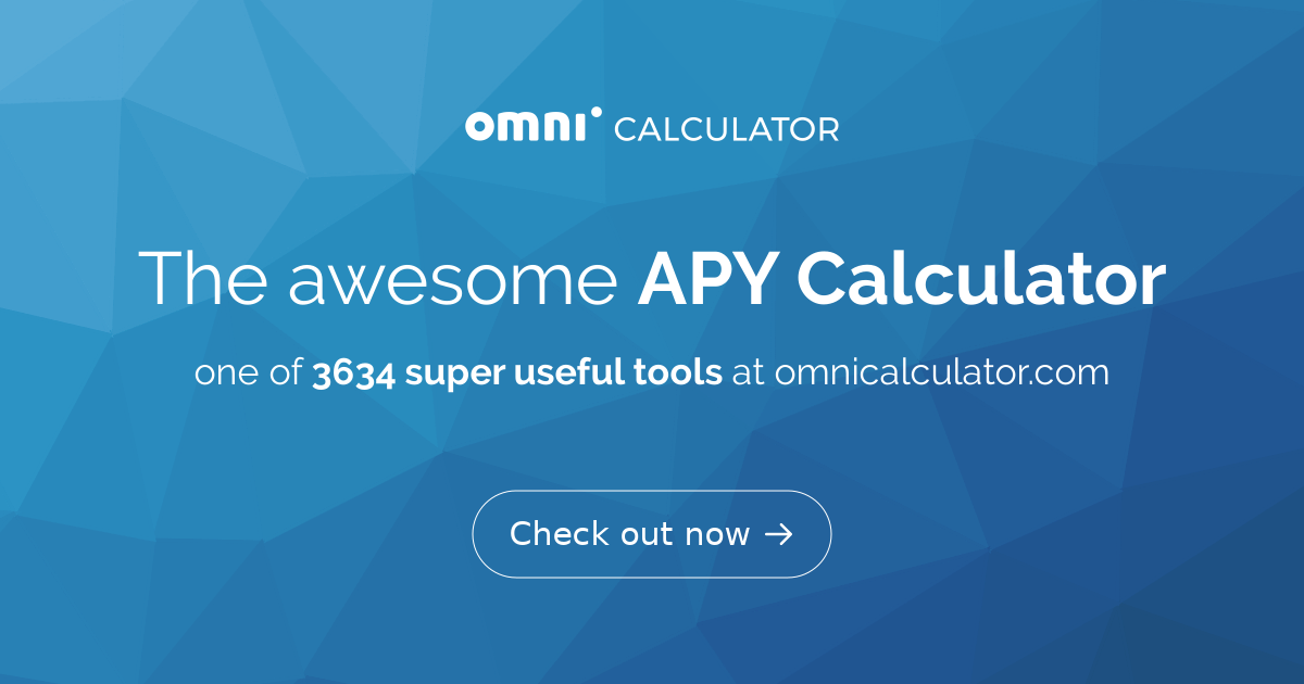 Apy calculator deals