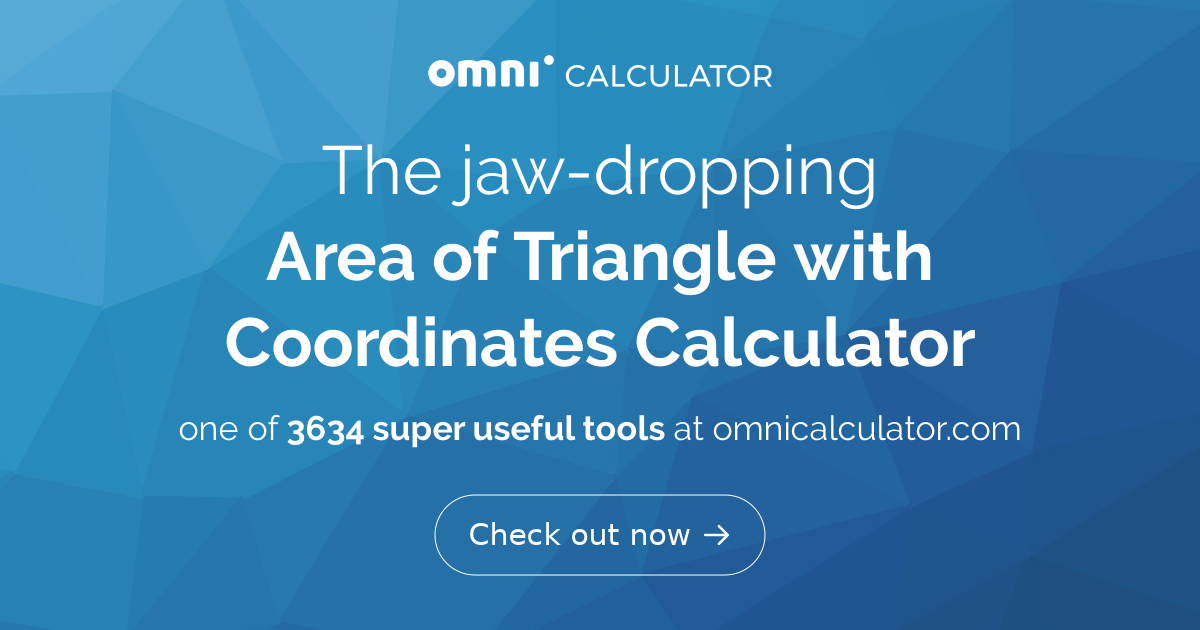 Area of Triangle with Coordinates Calculator