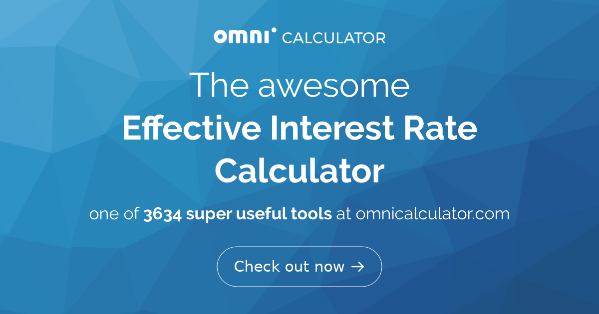 Effective rate store calculator