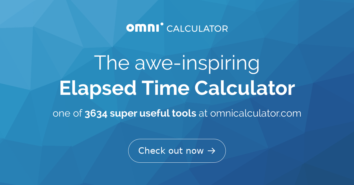 Elapsed Time Calculator