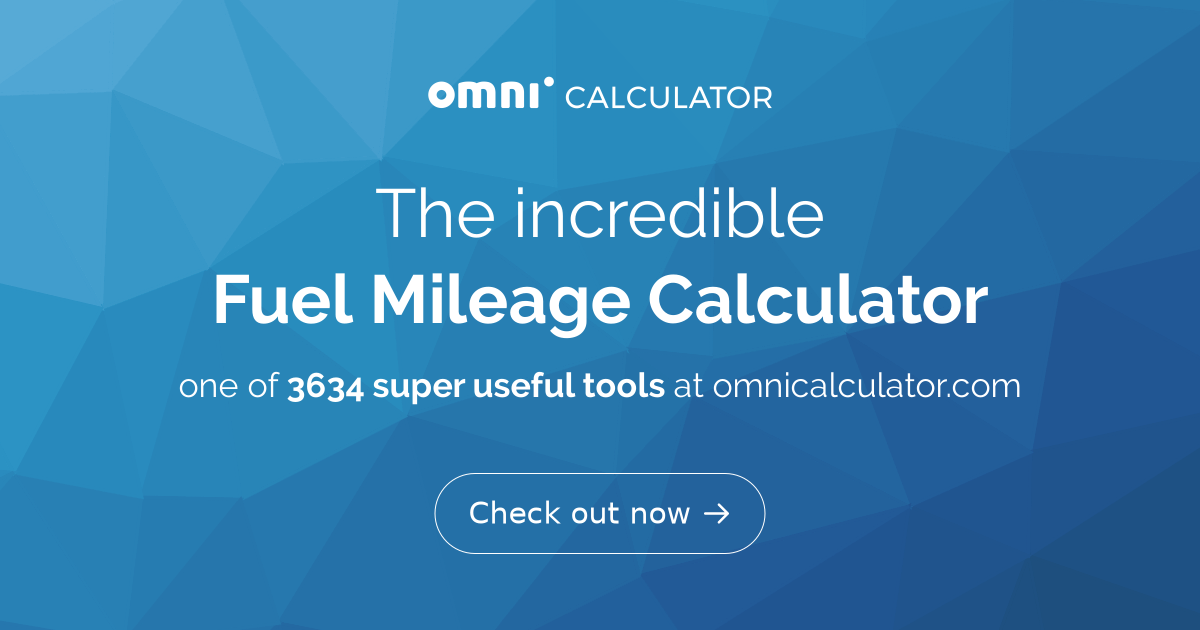 Fuel Mileage Calculator