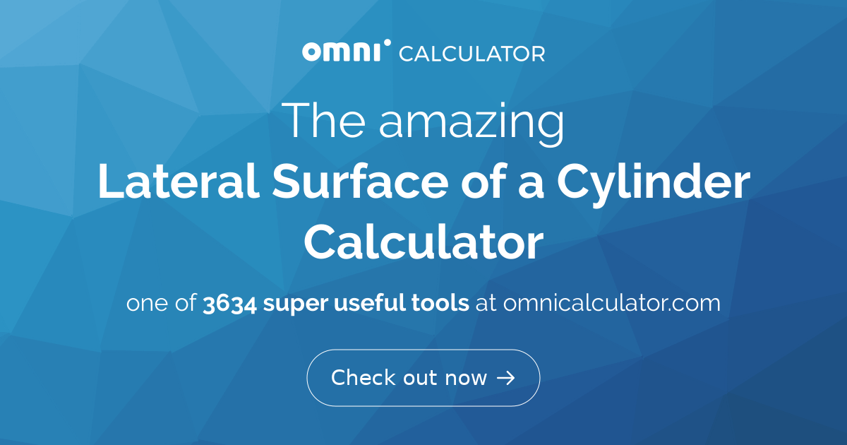 Lateral Surface of a Cylinder Calculator