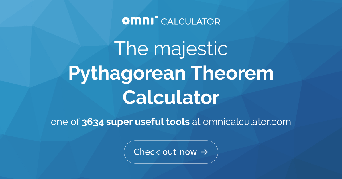 Is it a Right Triangle Calculator