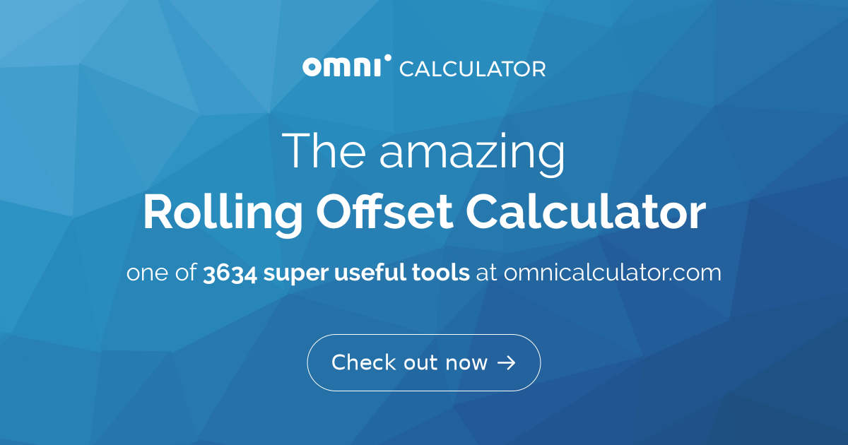 Rolling Offset Calculator