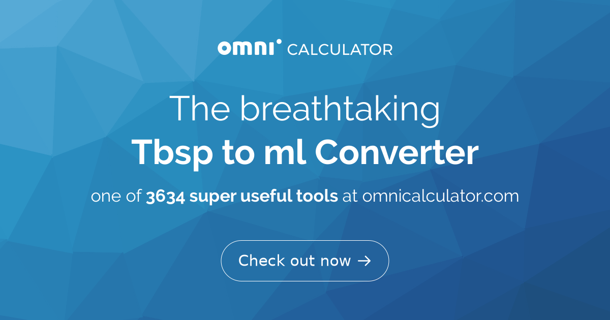 Ml to clearance tablespoon conversion