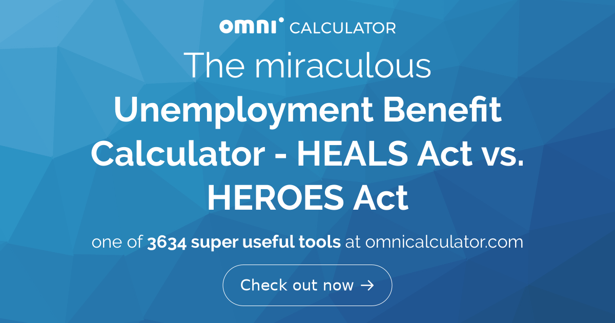 Unemployment Benefit Calculator