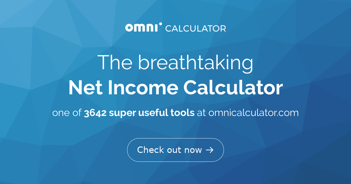 Net Income  Formula + Calculator