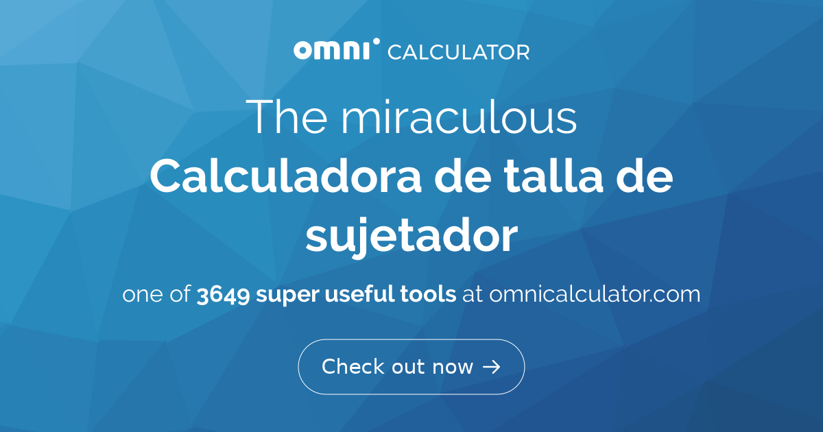 Calculadora de talla de sujetador | tallas de brasier