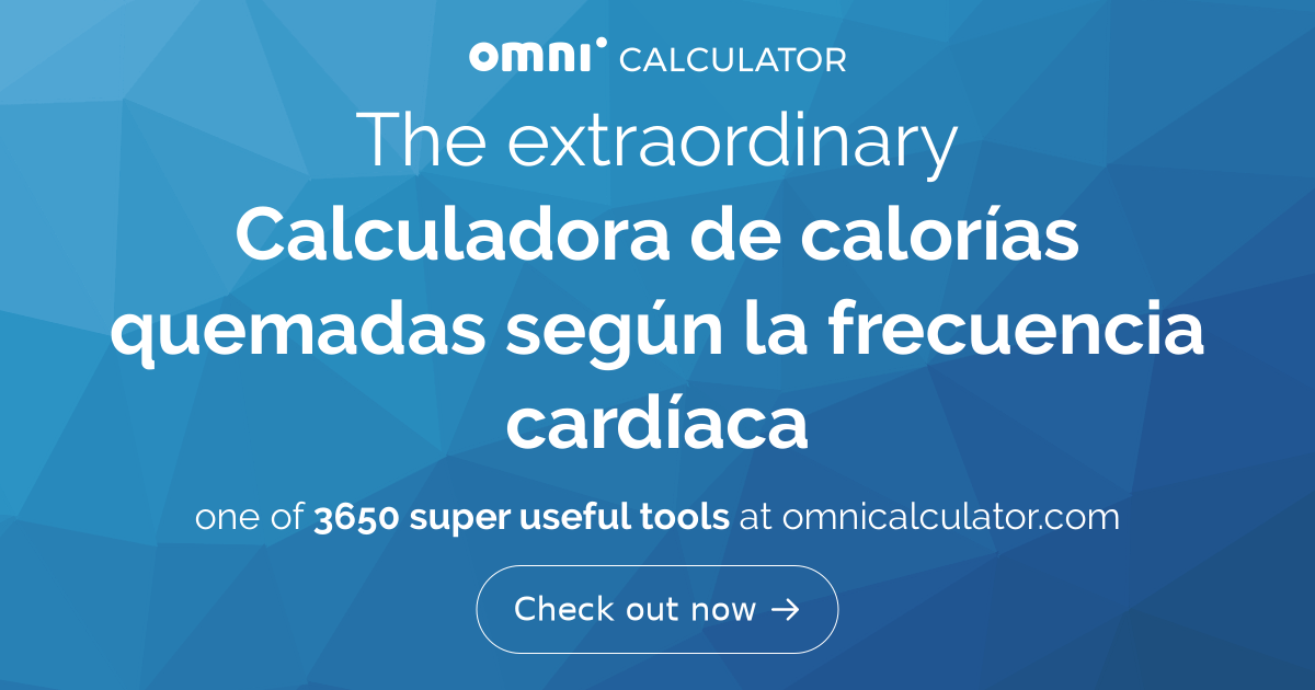 Calculadora De Calorías Según Frecuencia Cardíaca